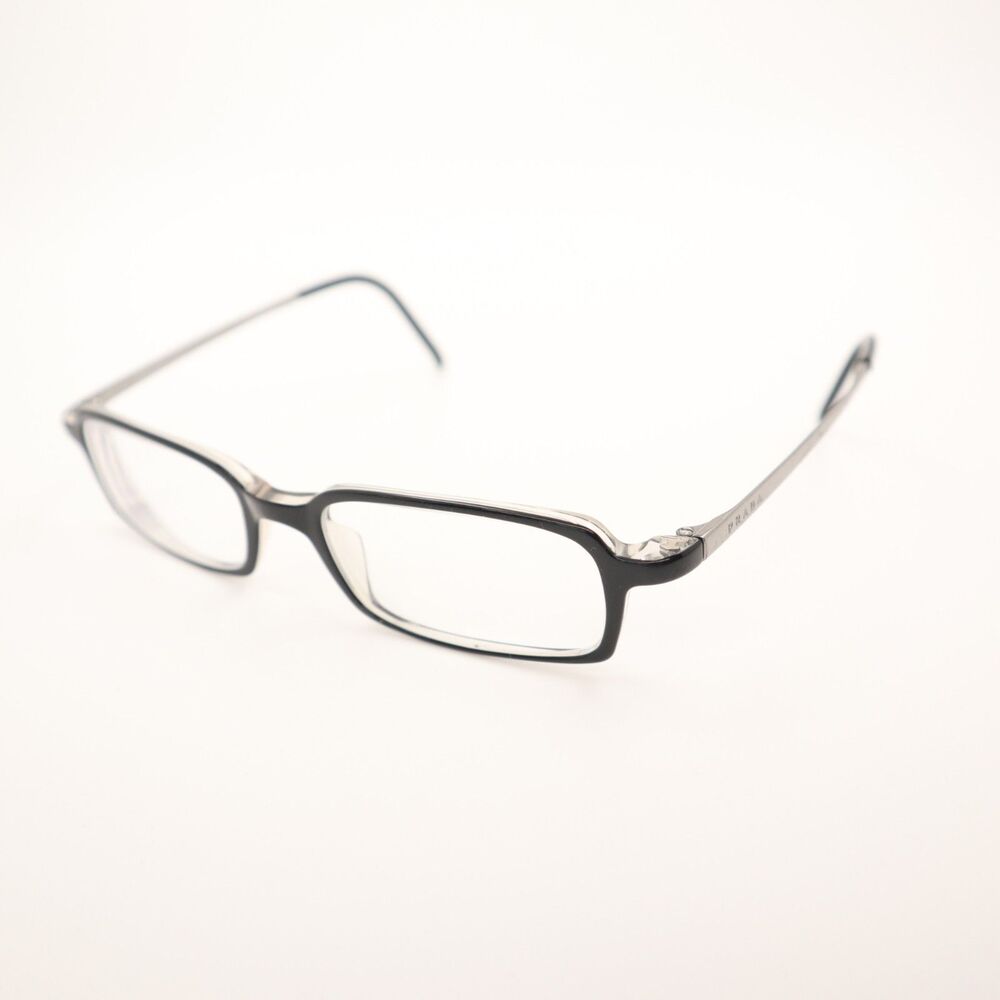 PRADA VPR 13E 2AF-101 Women's Designer Eyeglasses 47-17 140 Black FRAME ONLY - Picture 2 of 10